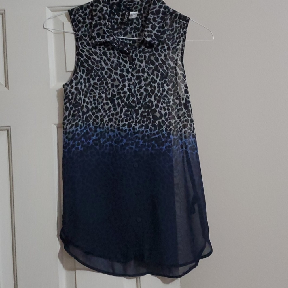 Animal print blouse